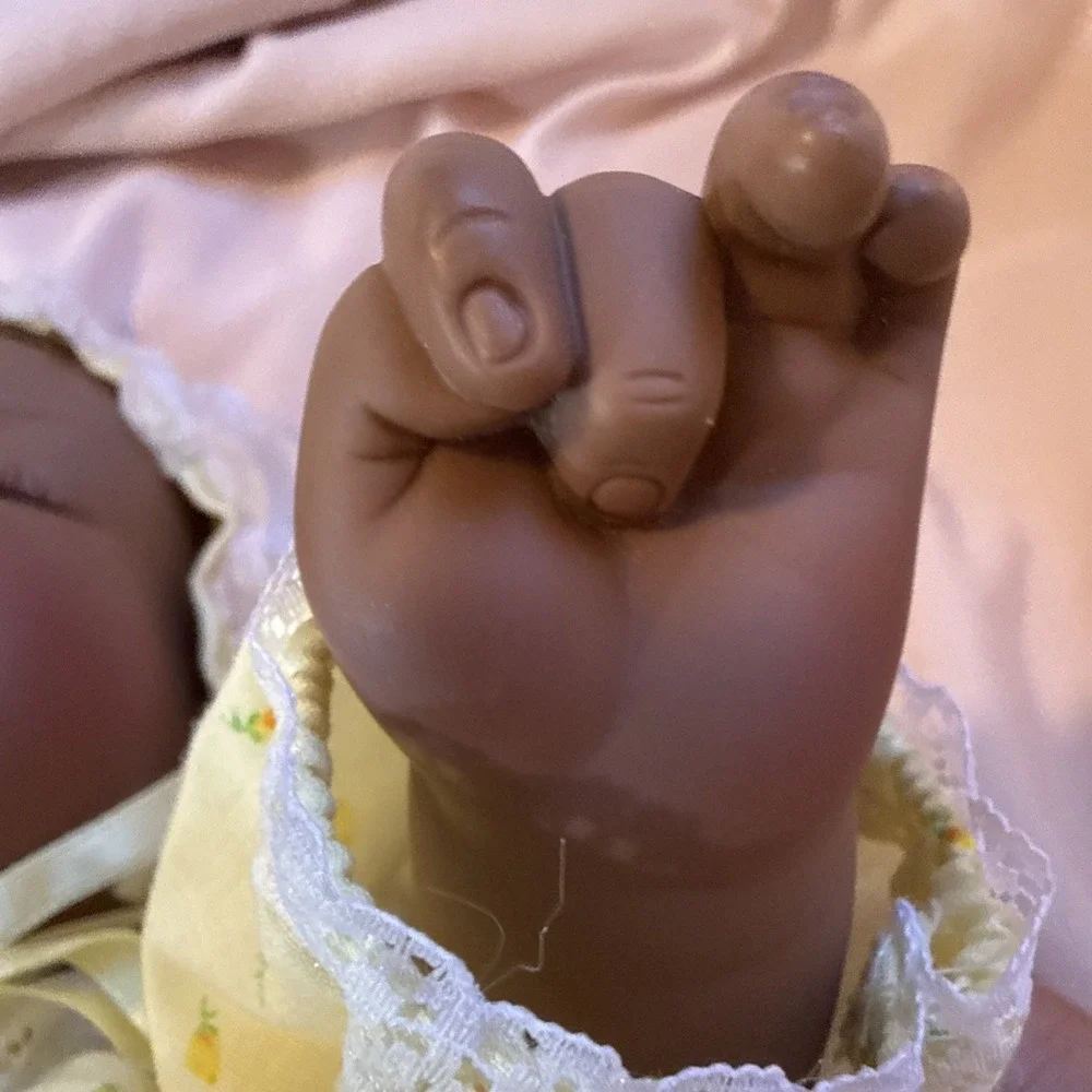 Lee Middleton Dear One African Am. Doll Newborn Baby Signed Numbered 1488, 1985
